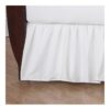 American Baby Company 100% Natural Cotton Percale Ruffled Crib Skirt, White, 52"L x 28"W + 13.5" 43 71Rw2zFj3rL