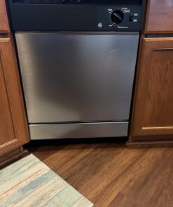 EZ FAUX DECOR Dishwasher Front Door Panel Replacement Peel and Stick Stainless Steel Cover Vinyl Self Adhesive 26" X 36" Waterproof Heat Resisiant Durable Instant Update (Trimmable) 35 71RxQCnwIZL