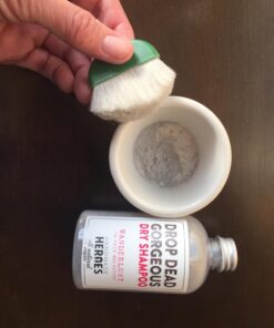 Handmade Heroes Non Aerosol Dry Shampoo Volume Powder | 1.8oz | 100% Natural & Vegan | For Dark Hair & Brunette Hair 01 - Medium to Dark Hair (1pc) 48 71RyYO3e2pL