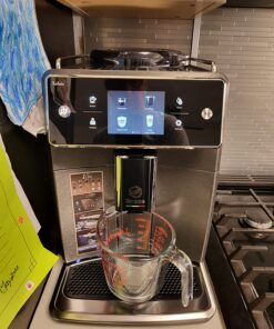 PHILIPS Saeco Xelsis Super Automatic Espresso Machine - LatteDuo Milk System, 15 Coffee Varieties, 6 User Profiles, Touchscreen, Black & Titanium, (SM7684/04) 36 71RyalYWQ7L