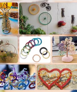 PH PandaHall 650 Feet Colored Aluminum Wire 20 Gauge Jewelry Wire 10 Colors Craft Wire Thin Hobby Wire Bendable Metal Craft Wire Jewelry Beading Wire for Sculpture Floral Arrangement Project 20 Gauge (0.8mm) 10 Colors- 65 Feet 2 36 71RybhGdYTL
