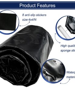 ZOMOFEW Containment Mat, Non-Slip Garage Floor Mat, Heavy Duty Waterproof Containment Mat for Snow Ice Water and Mud (8'6" x 20') 8'6" x 20' 11 71Rzl0z5IzL