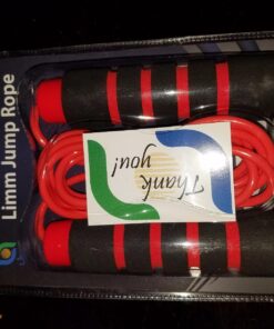 Limm Adjustable Jump Rope for Workout - All-Purpose Exercise Jump Rope Kids & Adults Love with Tangle-Free, Comfortable Foam Handles - Best Slimming, Cardio & Endurance Training Red 49 71S Uf7CeOL