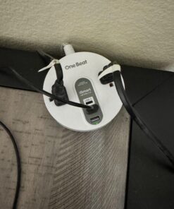 Power Strip Surge Protector with USB C - Extension Cord Flat Plug with 2 Widely AC Outlet and 3 USB, Small Desktop Charging Station with 5 ft Power Cord, Compact for Travel, Home and Office (490J) White 25 71S02iJviUL