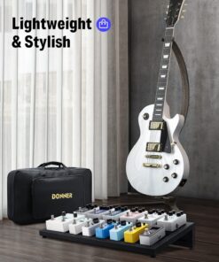 Donner Guitar Pedal Board Case DB-3 Aluminium Pedalboard 20'' x 11.4'' x 4'’ with Bag 20" x 11.4" x 4" 26 71S0oqizA9L