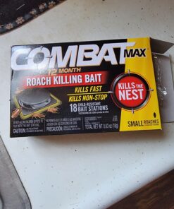 Combat Max 12 Month Roach Killing Bait, Small Roach Bait Station, Child-Resistant, 18 Count 35 71S29OWIUyL