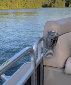 SkiffDaddy Drink Cup Holder - for Pontoon, Boat, Canoe, Patio Chair - 2 Pack 37 71S29zaZIrL