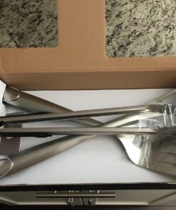 Alpha Grillers Grill Set Heavy Duty BBQ Accessories - BBQ Gifts Tool Set 4pc Grill Accessories with Spatula, Fork, Brush & BBQ Tongs - Grilling Cooking Gifts for Men Dad Durable, Stainless Steel Grill Tool Set 46 71S3F1diZZL 5