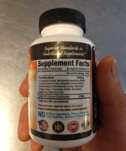 Glucosamine Chondroitin MSM 2110mg - Joint Support Supplement with Turmeric Curcumin for Hands Back Knee & Joint Health for Men & Women - Gluten-Free Non-GMO Supplement - Made in USA - 90 Capsules 90 Count (Pack of 1) 35 71S3GK6d55L 3