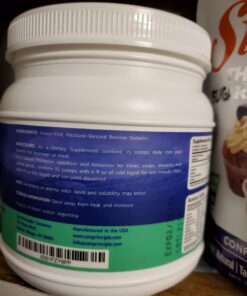 Grass-Fed Gelatin Powder, 1.5 lb. Custom Anti-Aging Protein for Healthy Hair, Skin, Joints & Nails. Paleo and Keto Friendly Cooking and Baking. Type 1 and 3 Collagen. GMO and Gluten Free. Unflavored. 1.5 Pound (Pack of 1) 45 71S3Z3IVMyL