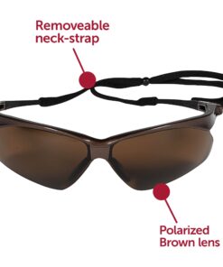 Kimberly-Clark V30 NEMESIS SAFETY EYEWEAR Brown Frame With Polarized Brown Lens 9 71S4UENE84L