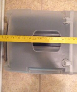 IRIS USA Large Split-Hood Cat Litter Box with Scoop and Grate, Blue Split Hooded - Navy 54 71S4bk5zpL