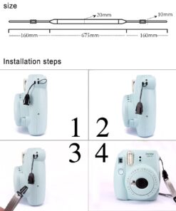 Elvam Camera Neck Shoulder Strap Belt for Women/Men Compatible with DSLR/SLR/DC/Instant Camera/Portable Printer/Phone Case, K 17 71S4oopgamL