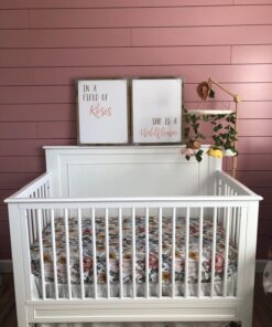 TILLYOU Ruffled Crib Skirt with Pompoms, Microfiber Nursery Crib Toddler Bedding Skirts for Baby Boys Girls, 14'' Drop, White Polyester 32 71S4t5CWSqL