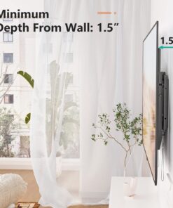 WALI Tilt TV Wall Mount Bracket for Most 26-55 inches LED, LCD, OLED Flat Screen TVs up to 99lbs with Mounting Holes 100x100mm to 400x400mm (TTM-1), Black 28 71S6RmOUndL