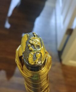 Ninja Sword, Fully Handmade Japanese Samurai Sword 1060 High Carbon Steel Double Edge Sharpened with Center Concave Fluted Shape 27 71S6oTMbi1L