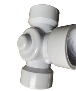Fibropool Swimming Pool Diverter Valve - 1 1/2 Inch Female Threaded - 3 Way - Replacement Valve for Pools and Spas 17 71S6xiWEXLL
