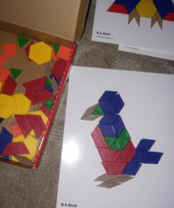 Learning Advantage Pattern Block Activity Cards - In-Home Learning Activity for Early Math & Geometry - Set of 20 - Teach Creativity, Sequencing and Patterning 28 71S7m05aKrL 3