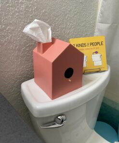 Umbra Casa Tissue Box Cover - Adorable House Shaped Square Tissue Box Holder for Bathroom, Bedroom or Office, White 44 71S85CKtGbL