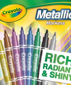 Crayola Metallic Markers, Art Supplies, 8 Count, Colors May Vary 26 71S8A694zfL