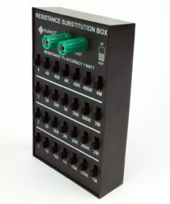 Elenco Resistance Substitution Box | Resistance Range From 1Ω To 11, 111 , 110MΩ | 1% Precision: 1Ω-40kΩ- 1 Watt/ 100kΩ- 4MΩ- 1/2 Watt 28 71S8FwKCMhL