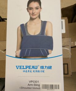 Velpeau Arm Sling Shoulder Immobilizer - Can Be Used During Sleep - Rotator Cuff Support Brace - Adjustable Medical Sling for Broken & Fractured Bones, Dislocation, Sprains, Strains & Tears (Large) Large (Pack of 1) 31 71S8JTUHR9L