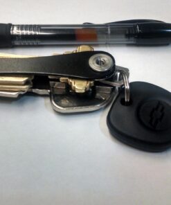 KeySmart Key Holder for Keychain Key Ring - Compact Key Organizer Key Chain Key Case, Minimalist Pocket-Sized EDC Keychain, Loop Piece for Car Fobs, Expandable (up to 14 Keys, Black) 43 71S8XVpqtzL 1