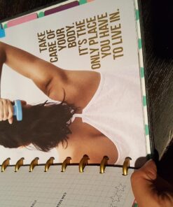 me & my BIG ideas 4 Month Fitness Extension - The Happy Planner Scrapbooking Supplies - Pre-Punched Pages - Food & Exercise Logs - Inspirational Dividers & Stickers To Stay on Track - Classic Size 36 71S8o9pq8UL