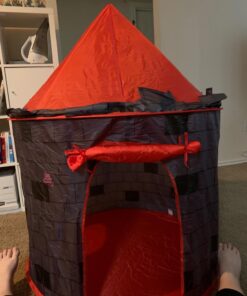 Kiddey Knight's Castle Kids Play Tent -Indoor & Outdoor Children's Playhouse - Durable & Portable with Free Carrying Bag – “Bonus” Shield and Sword Set - Makes for Boys & Girls Knights Tent 48 71S8zYHBIDL 2