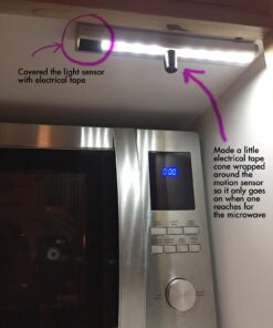 OxyLED Motion Sensor Closet Lights - Under Cabinet Lighting, Wireless Stick-on Anywhere Battery Operated 10 LED Motion Sensor Night Light, Safe Lights for Cabinet Wardrobe Stairs (1 Pack) 1 Pack 53 71S9mmcUtXL