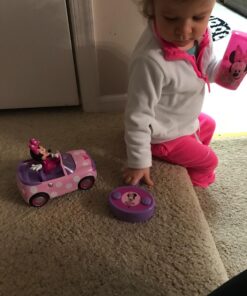 Disney Junior Minnie Mouse Roadster RC Car with Polka Dots, 27 MHz, Pink with White Polka Dots, Standard (97161) 23 71SB3dHw09L