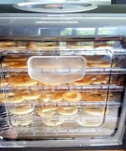 Ivation 6 Tray Countertop Digital Food Dehydrator Drying Machine 480w with Preset Temperature Settings, Auto Shutoff Timer and Even Heat Circulation for Beef Jerky, Fruits, Vegetables & Nuts 6 Tray - Standard 45 71SBEovRIQL