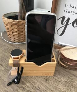 Spigen S370 Designed for Apple Watch Stand and Cell Phone Stand for Any Apple Watch Series and Phone 31 71SBErxsEgL