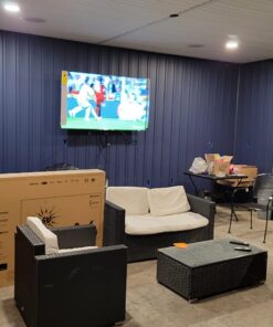 Polk Audio RC80i 2-way Premium In-Ceiling 8" Round Speakers, Set of 2 Perfect for Damp and Humid Indoor/Outdoor Placement - Bath, Kitchen, Covered Porches (White, Paintable-Grille) RC80i, 8 Inch 40 71SBfmS0BrL