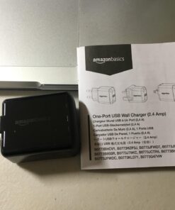 Amazon Basics 12W One-Port USB-A Wall Charger (2.4A) for Phones (iPhone 15/14/13/12/11/X, Samsung, and more), non-PPS, Black One Port 27 71SCKGkXjwL