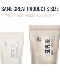 Isopure Unflavored Protein, Whey Isolate, 25g Protein, Zero Carb & Keto Friendly, 2 Ingredients, 16 Servings, 1 Pound (Packaging May Vary) 31 71SCQ4RhfZL