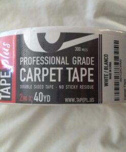 Professional Rug Tape - 2 Inch by 40 Yards (120 Feet! - 2X More!) - Double Sided Non-Slip Carpet Tape - Premium White Finish - Perfect Gripper for Holding Indoor Rugs in Place 2 Inch x 40 Yards 39 71SD06pHZZL