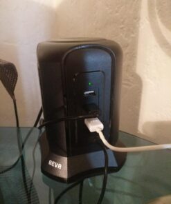 Power Strip Tower Surge Protector, BEVA Surge Protector Tower with 9 AC Outlet and 4 USB Ports, 18AWG 6.5 Feet Extension Cord, 3-Prong Flat Plug, Multiple Outlets for Office Apartment Dorm Essentials 6.5ft-Black 45 71SDGleVWbL