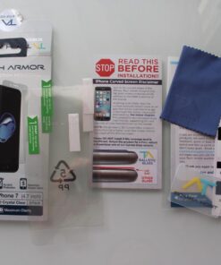 Tech Armor HD Clear Film Screen Protector Designed for Apple NEW iPhone SE 3 (2022), iPhone SE 2 (2020), iPhone 7 and iPhone 8 (4.7 Inch) 4 Pack 47 71SDMvjy8L