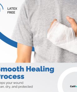 California Basics, Gauze Bandage Roll with Tape (Pack of 48) - 4 Inch by 4 Yards Rolled Gauze Wrap - White Gauze Rolls - Breathable Gauze Wrap Used for First Aid Wound Care & Medical Supplies 4 Inch 48 Pack 17 71SDWFkPo0L