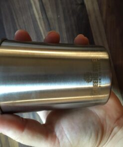 Stainless Steel Cups 10 oz Tumbler (4 Pack) - Premium Metal Drinking Glasses | Stackable Durable Cup (10 oz) 10 oz - Steel 39 71SDu6ZzNqL