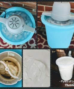 Nostalgia ICMP400BLUE 4-Quart Electric Ice Cream Maker with Easy Carry Handle 15 71SE02q8wPL