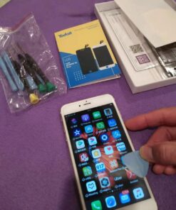 Yodoit for iPhone 6s Plus Screen Replacement Touch LCD Display Digitizer Glass Full Assembly Camera Home Button Proximity Sensor Earpiece Speaker + Tool 5.5 inches (Black) Black iPhone 6s Plus - Black 32 71SF4VJr0CL