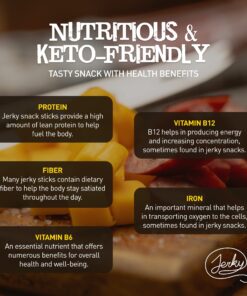 Jerky Gift Basket for Men - 26pc Jerky Variety Pack of Beef, Pork, Turkey, & Ham Snack Sticks - High Protien Healthy Snack - Unique Gift for Men 26 Piece Set 35 71SFTwf3iaL