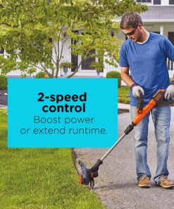 BLACK+DECKER 20V MAX String Trimmer, 2-Speed, 12-Inch, Cordless (LST522) 20V String Trimmer Kit 27 71SFVJawHZS