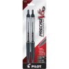 PILOT Precise V5 RT Refillable & Retractable Liquid Ink Rolling Ball Pens, Extra Fine Point (0.5mm) Black Ink, 2-Pack (26050) 2 Count (Pack of 1) Pens (Ball Pens)