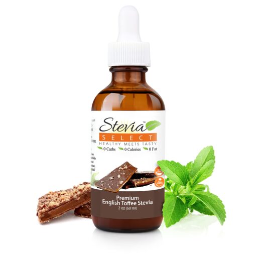 Stevia Select Stevia Drops-English Toffee Stevia Flavor 2 oz Stevia Liquid English Toffee 2 Fl Oz (Pack of 1)