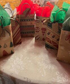 SallyFashion 100pcs Kraft Paper Gift Tags with String, Blank Gift Bags Tags Price Tags(Brown) 100pcs Brown 31 71SGToZIGL