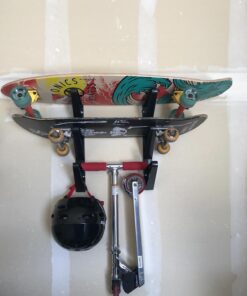 StoreYourBoard Skateboard and Longboard Storage Rack, Trifecta Wall Mount Display, Home and Garage Organizer 31 71SGZUVyaL