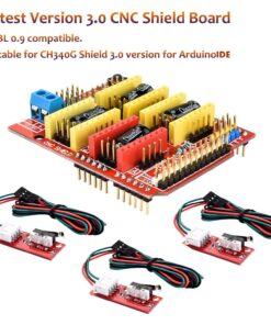3D Printer CNC Controller Ardiuno CNC kit with for ArduinoIDE,Longruner GRBL CNC Shield Board+RAMPS 1.4 Mechanical Switch Endstop DRV8825 A4988 Stepper Motor Driver Nema17 Stepper Motor LKB02,Black 13 71SHoBXFuEL